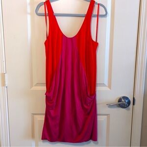 Diane Von Furstenberg DVF Soleil Pink and Orange Dress or Beach Cover Up